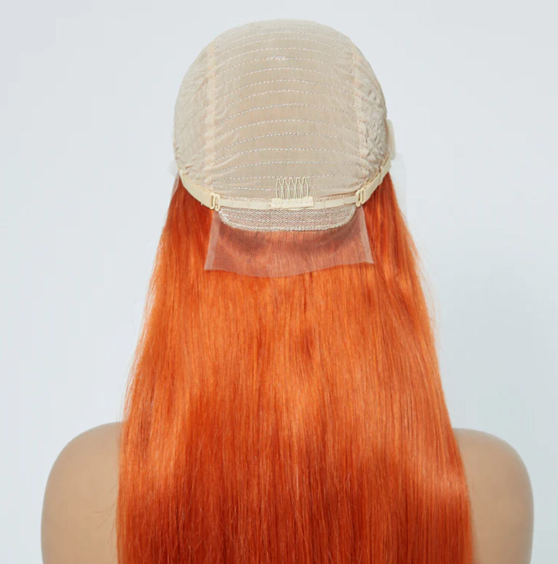 🧡 24” Ginger 13"x4" Lace Front Straight Wig – Pre-Plucked, Free Part & 100% Human Hair! 🧡