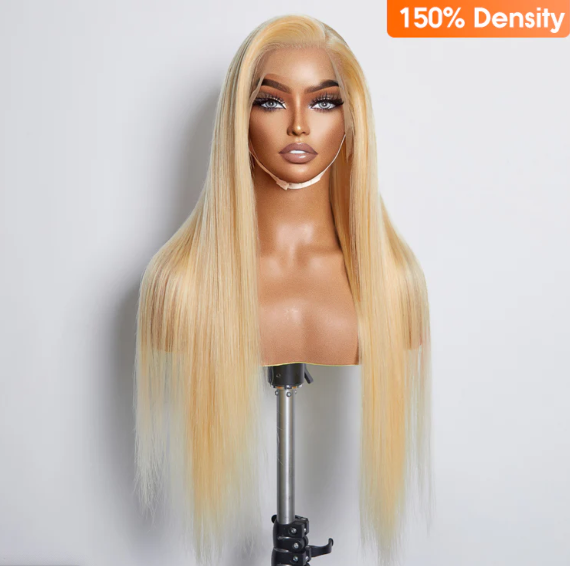 💛 16”–30” #613 Blonde Straight Lace Frontal Wig – Pre-Plucked & 150% Density for Flawless Glam! 💛