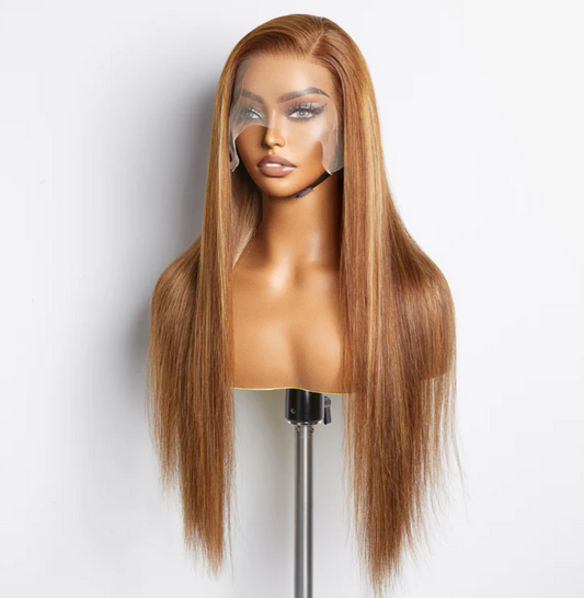 ✨ 18”–24” Pre-Plucked 13"x4" Lace Front Straight Wig – 150% Density, 100% Human Hair! ✨