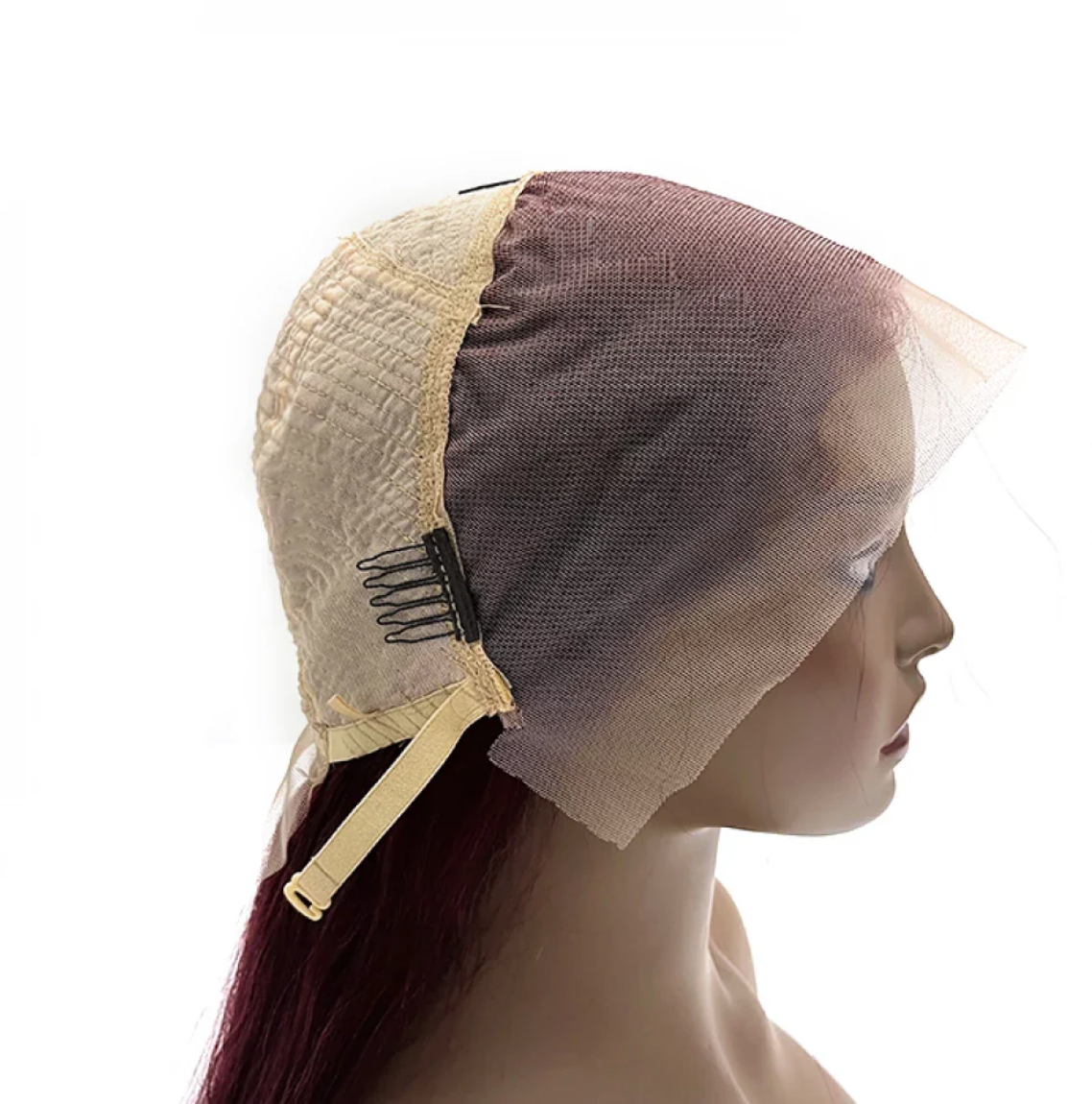 💃 24” Burgundy 13"x4" Lace Front Straight Wig – Pre-Plucked, Free Part & 100% Human Hair! 💃