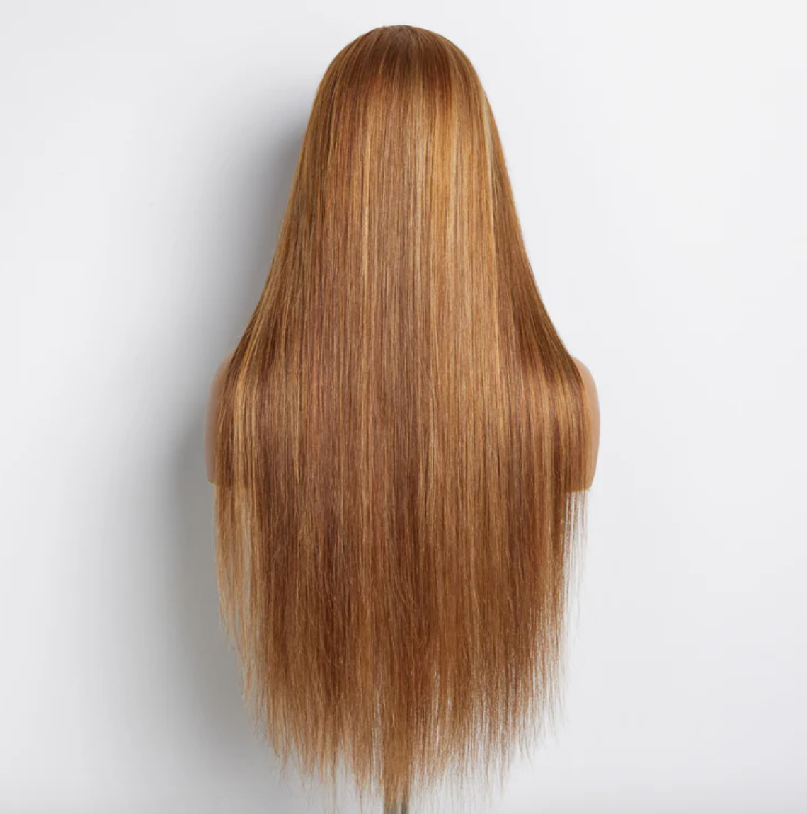 Slay Effortlessly with Our 13x4 Lace Frontal Wig – #4/27 Two-Tone Straight Perfection ✨ Medium Brown Swiss Lace | 100% Human Hair | 150% Density ✨