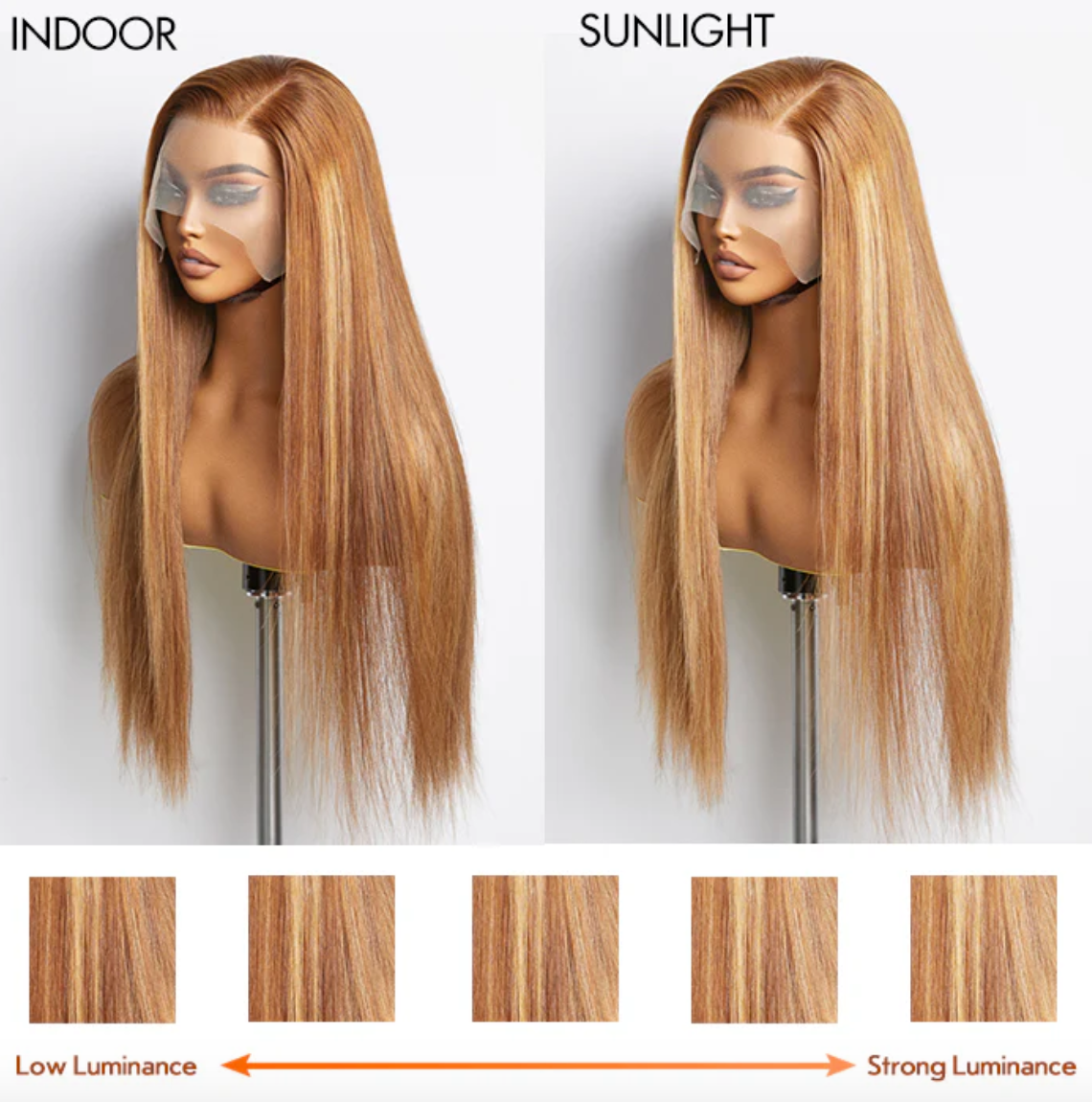 Slay Effortlessly with Our 13x4 Lace Frontal Wig – #4/27 Two-Tone Straight Perfection ✨ Medium Brown Swiss Lace | 100% Human Hair | 150% Density ✨