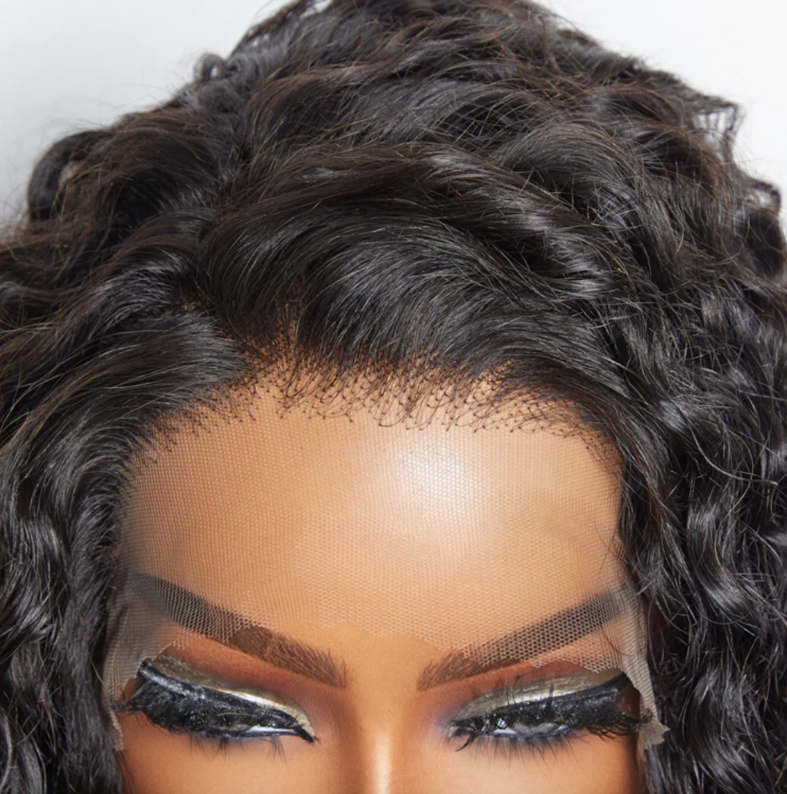 Glueless Water Wave Lace Front Wig – 3D Cap, Pre-Bleached Knots, Transparent Lace, 150% Density [13x6 or 13 x 4]